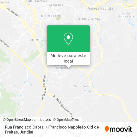 Rua Francisco Cabral / Francisco Napoleão Cid de Freitas mapa