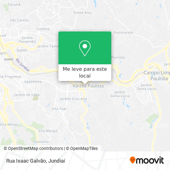Rua Isaac Galvão mapa