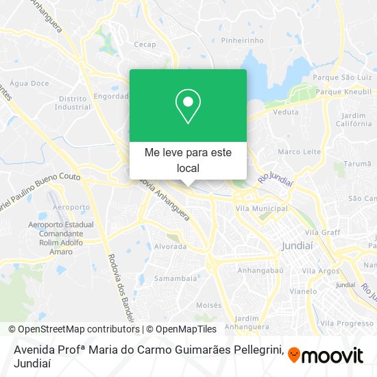 Avenida Profª Maria do Carmo Guimarães Pellegrini mapa