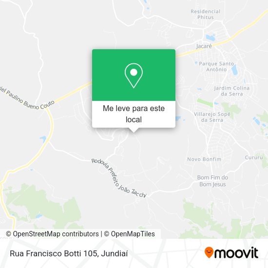 Rua Francisco Botti 105 mapa
