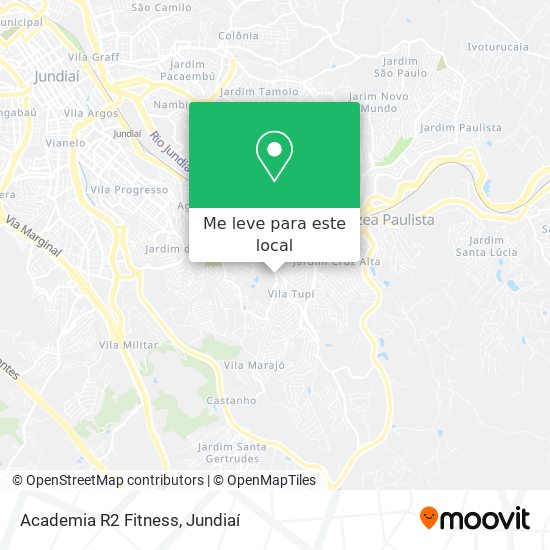 Academia R2 Fitness mapa