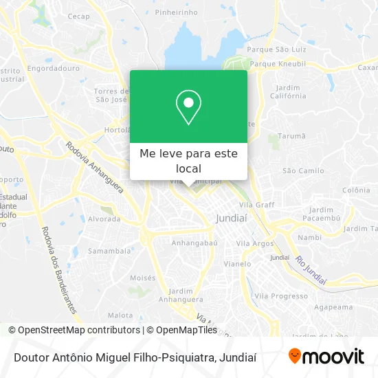 Doutor Antônio Miguel Filho-Psiquiatra mapa