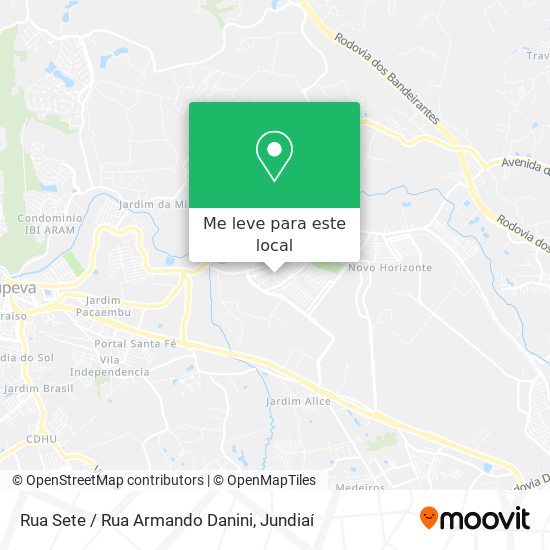 Rua Sete / Rua Armando Danini mapa