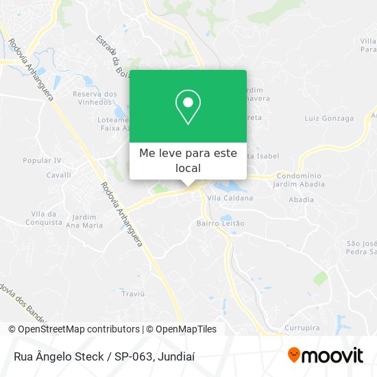 Rua Ângelo Steck / SP-063 mapa