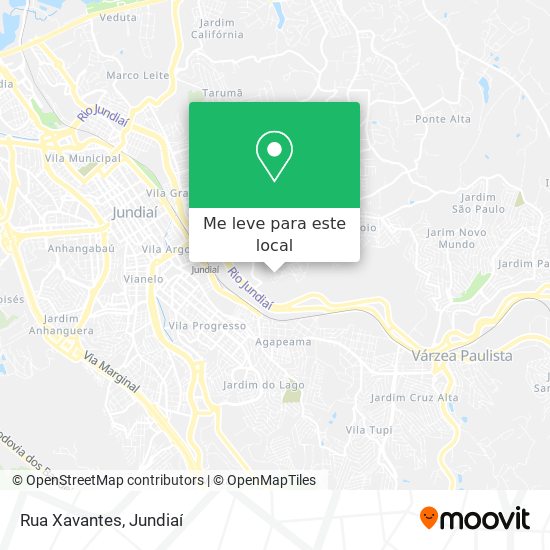 Rua Xavantes mapa
