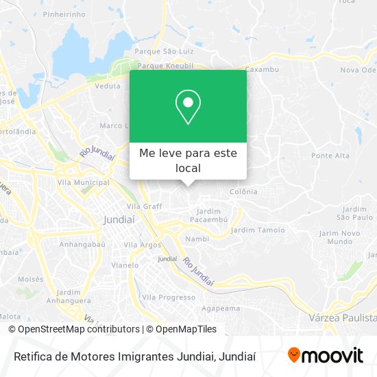 Retifica de Motores Imigrantes Jundiai mapa