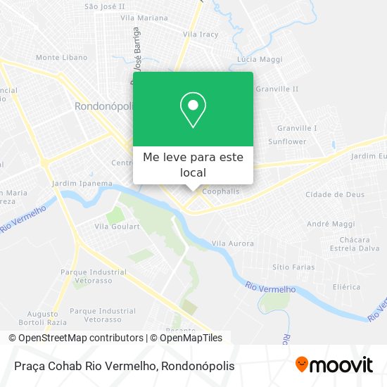 Praça Cohab Rio Vermelho mapa