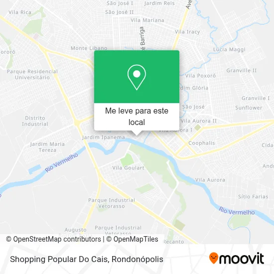 Shopping Popular Do Cais mapa