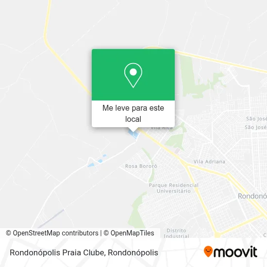 Praia Clube mapa