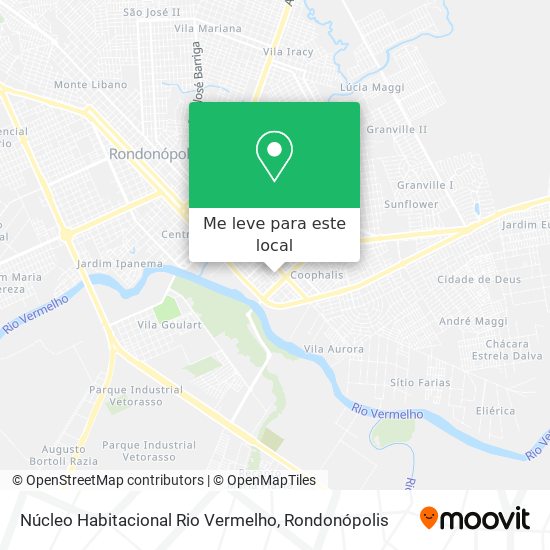 Núcleo Habitacional Rio Vermelho mapa