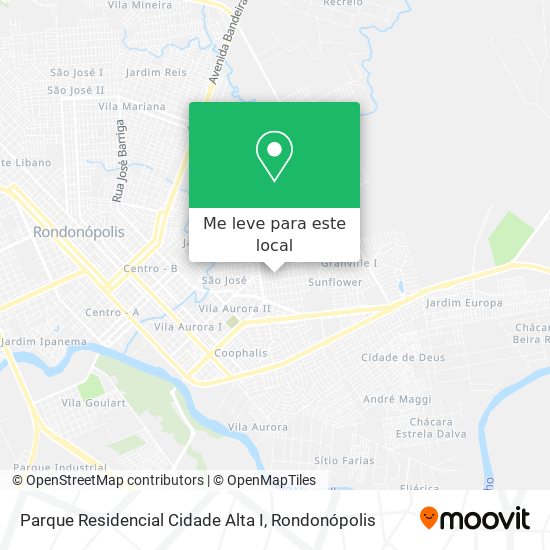 Parque Residencial Cidade Alta I mapa