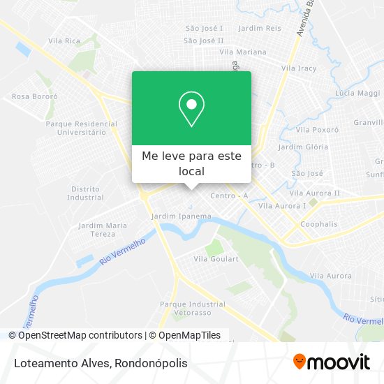 Loteamento Alves mapa