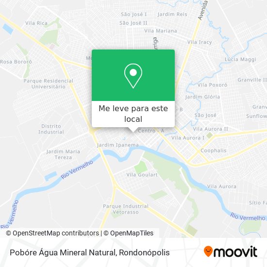 Pobóre Água Mineral Natural mapa