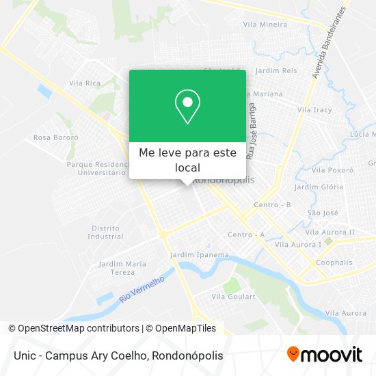 Unic - Campus Ary Coelho mapa