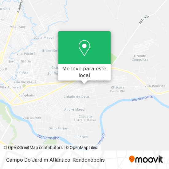 Campo Do Jardim Atlântico mapa