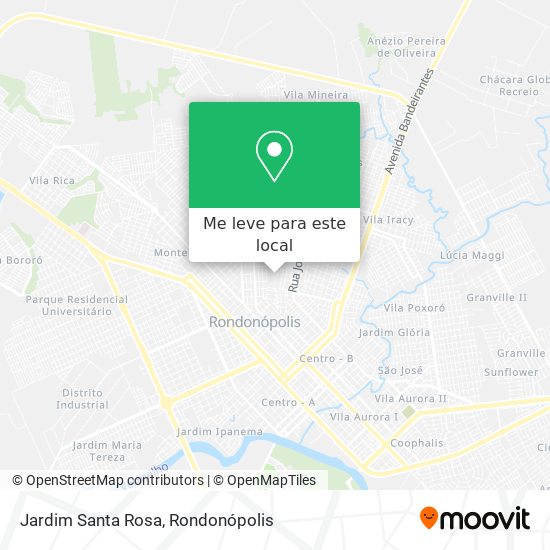 Jardim Santa Rosa mapa