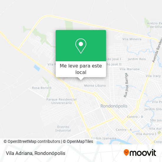 Vila Adriana mapa