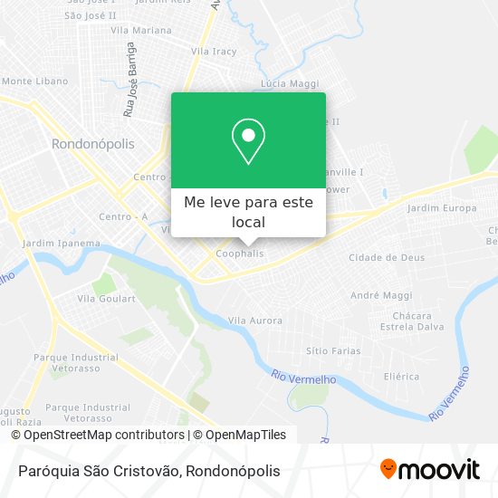 Paróquia São Cristovão mapa