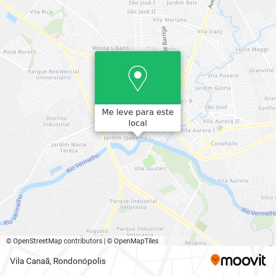 Vila Canaã mapa