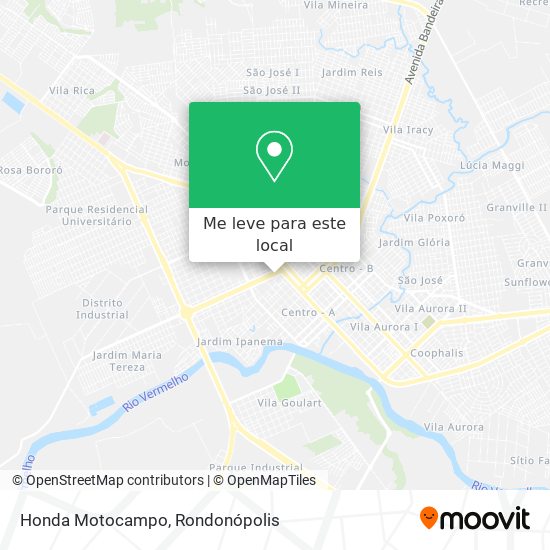 Honda Motocampo mapa