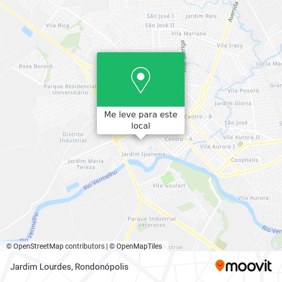 Jardim Lourdes mapa