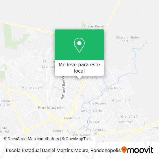 Escola Estadual Daniel Martins Moura mapa