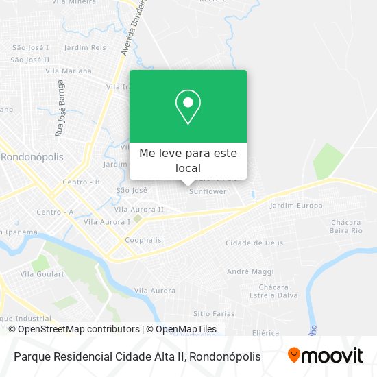 Parque Residencial Cidade Alta II mapa