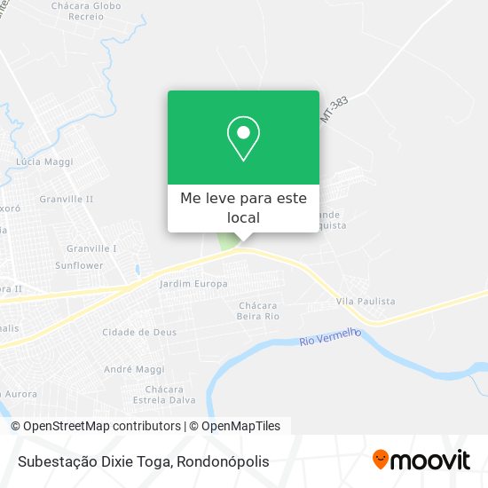 Subestação Dixie Toga mapa