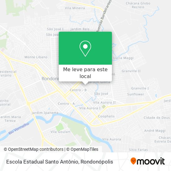 Escola Estadual Santo Antônio mapa