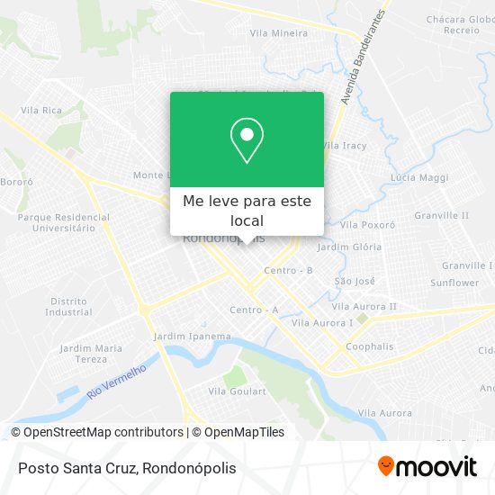 Posto Santa Cruz mapa