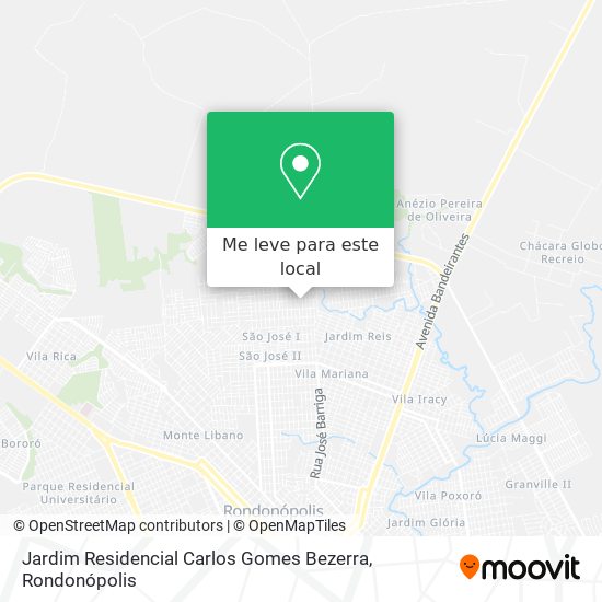 Jardim Residencial Carlos Gomes Bezerra mapa