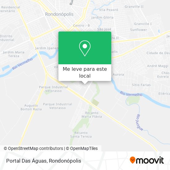 Portal Das Águas mapa