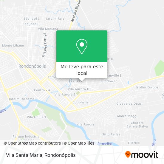 Vila Santa Maria mapa