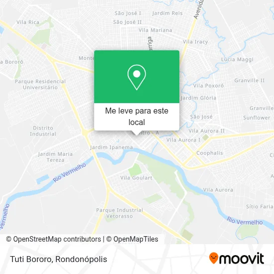 Tuti Bororo mapa