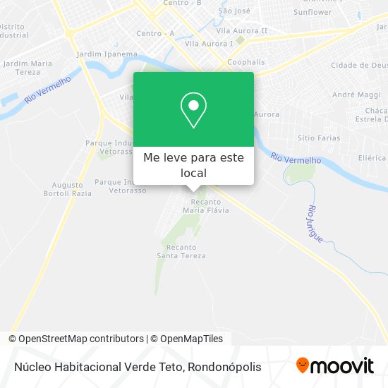 Núcleo Habitacional Verde Teto mapa
