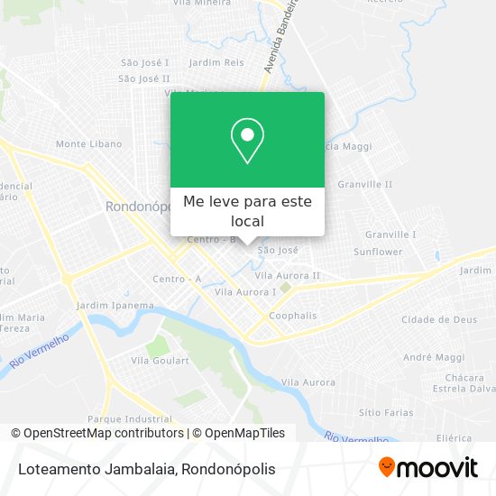 Loteamento Jambalaia mapa