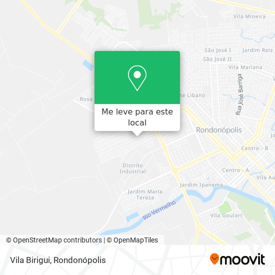 Vila Birigui mapa