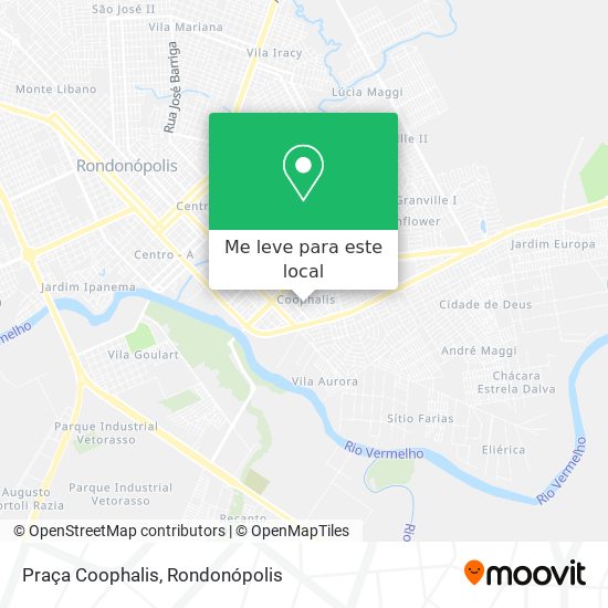 Praça Coophalis mapa