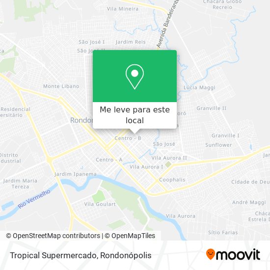 Tropical Supermercado mapa