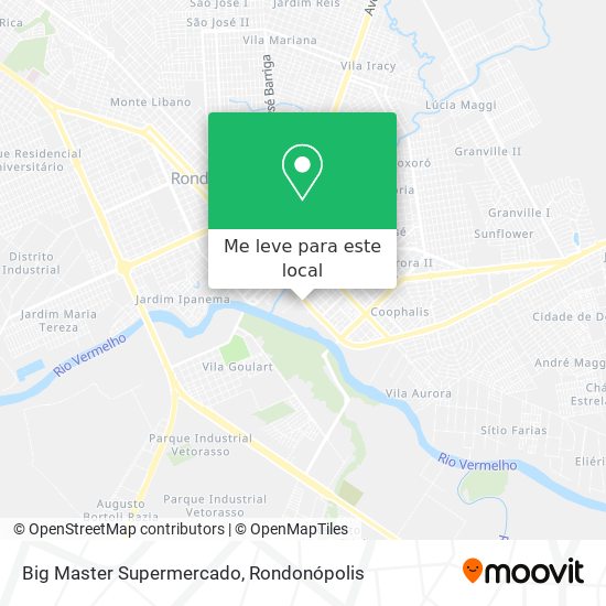 Big Master Supermercado mapa