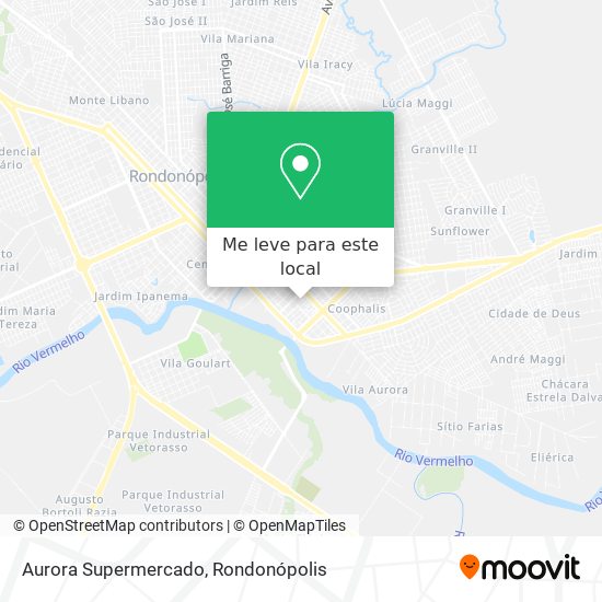Aurora Supermercado mapa