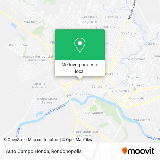 Auto Campo Honda mapa