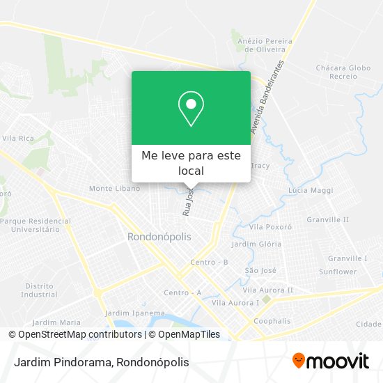 Jardim Pindorama mapa