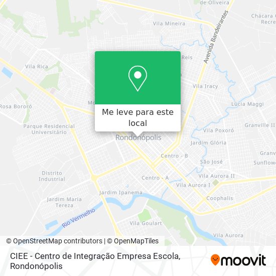 CIEE - Centro de Integração Empresa Escola mapa