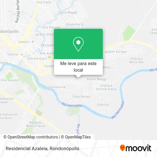 Residencial  Azaleia mapa
