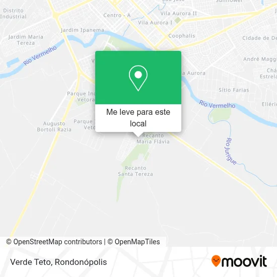 Verde Teto mapa
