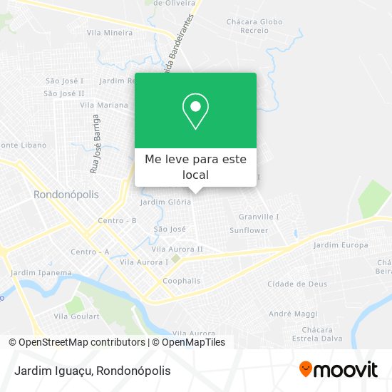 Jardim Iguaçu mapa