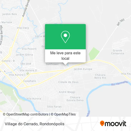 Village do Cerrado mapa