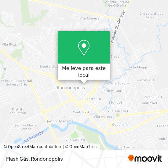 Flash Gás mapa