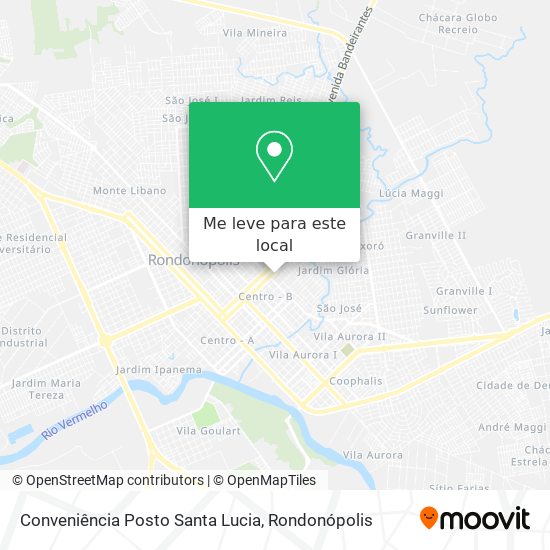 Conveniência Posto Santa Lucia mapa